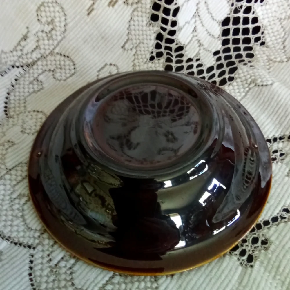 4 Rustic Drip Glaze cannonsburg dessert bowls